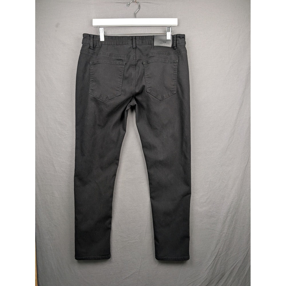 Nick Danger‎ Mens Black Slim Straight Stretch Chino Pants 36x30